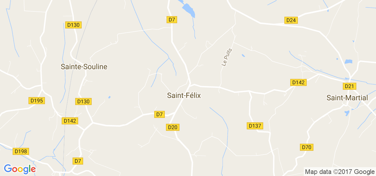 map de la ville de Saint-Félix