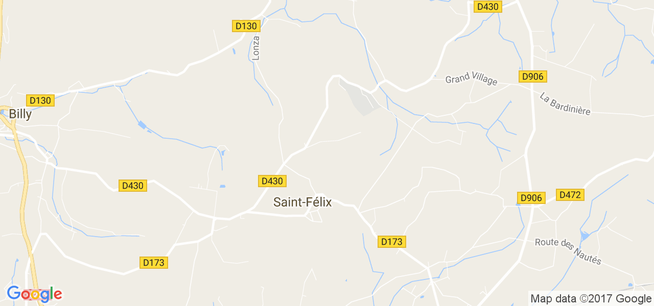 map de la ville de Saint-Félix