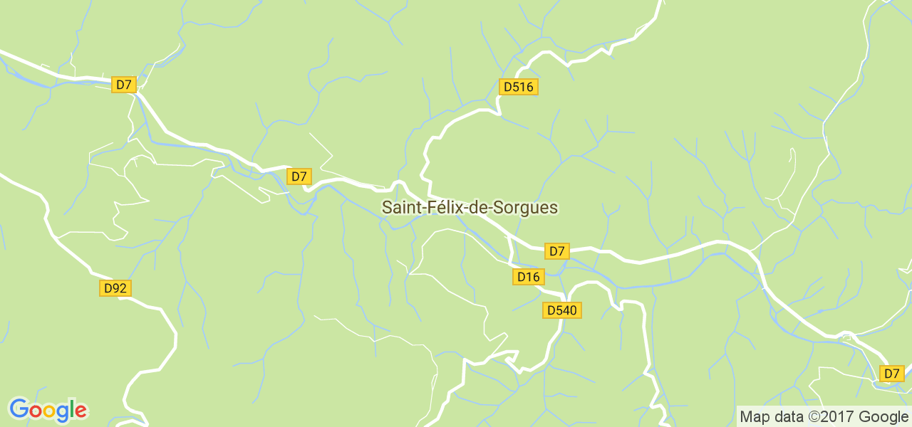 map de la ville de Saint-Félix-de-Sorgues