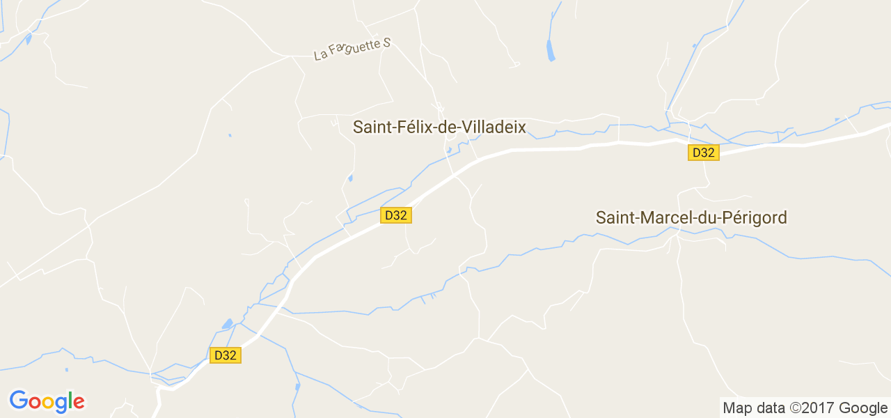 map de la ville de Saint-Félix-de-Villadeix