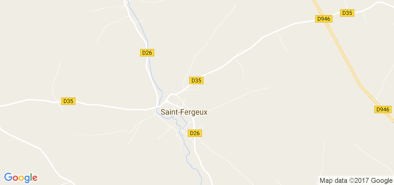 map de la ville de Saint-Fergeux