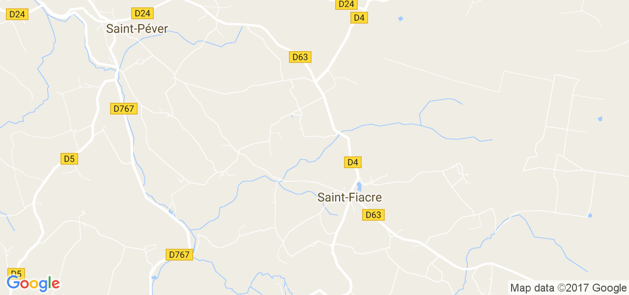 map de la ville de Saint-Fiacre