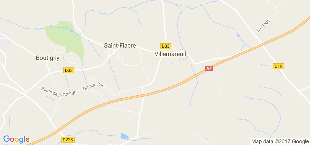 map de la ville de Saint-Fiacre