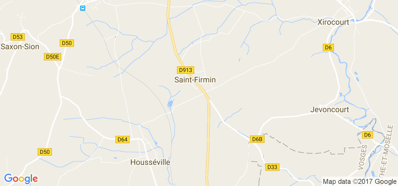 map de la ville de Saint-Firmin