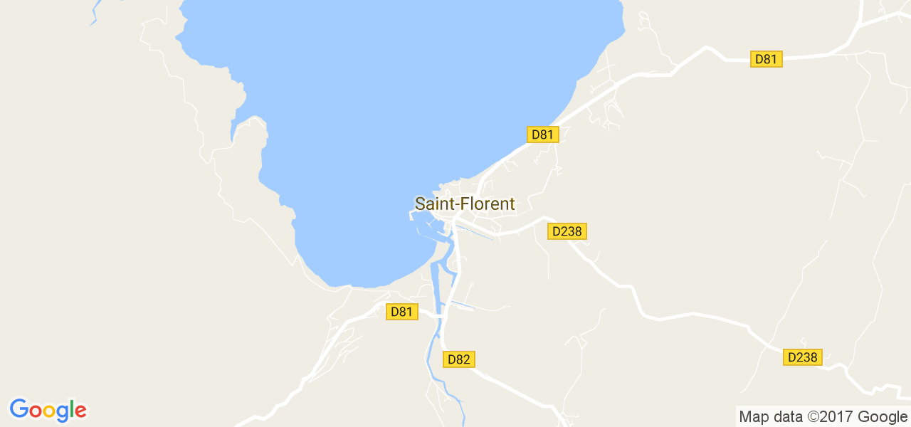 map de la ville de Saint-Florent