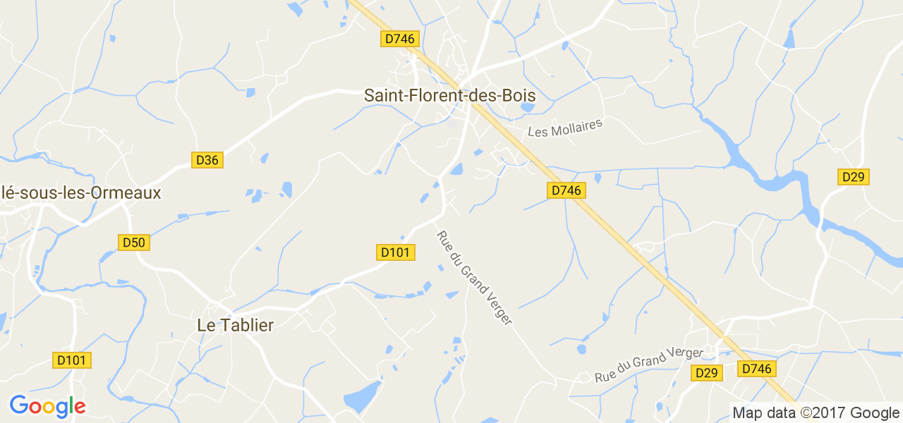 map de la ville de Saint-Florent-des-Bois