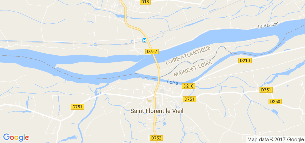 map de la ville de Saint-Florent-le-Vieil