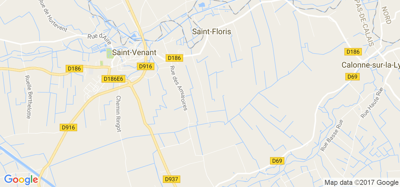 map de la ville de Saint-Floris