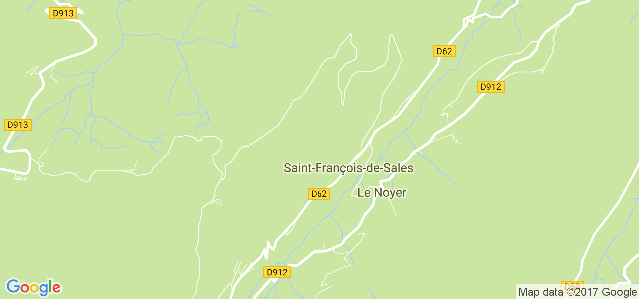 map de la ville de Saint-François-de-Sales