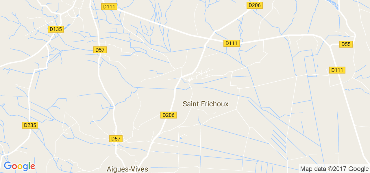 map de la ville de Saint-Frichoux