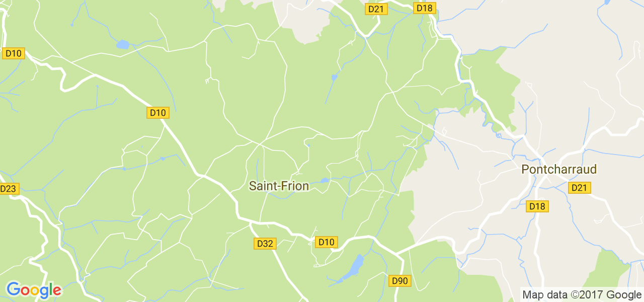 map de la ville de Saint-Frion