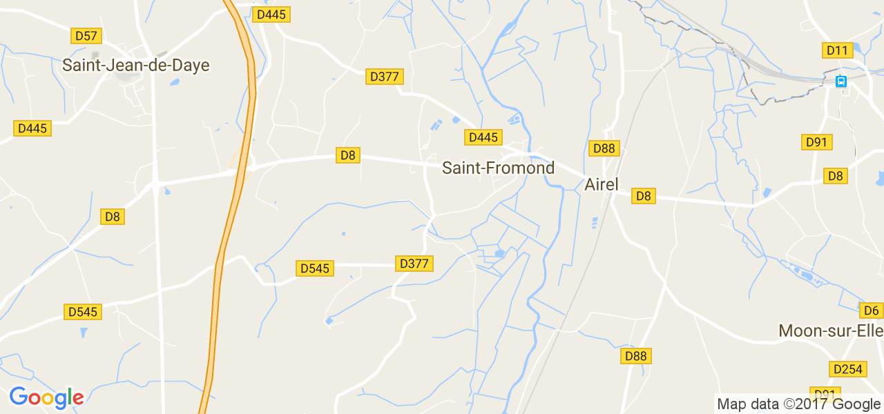 map de la ville de Saint-Fromond