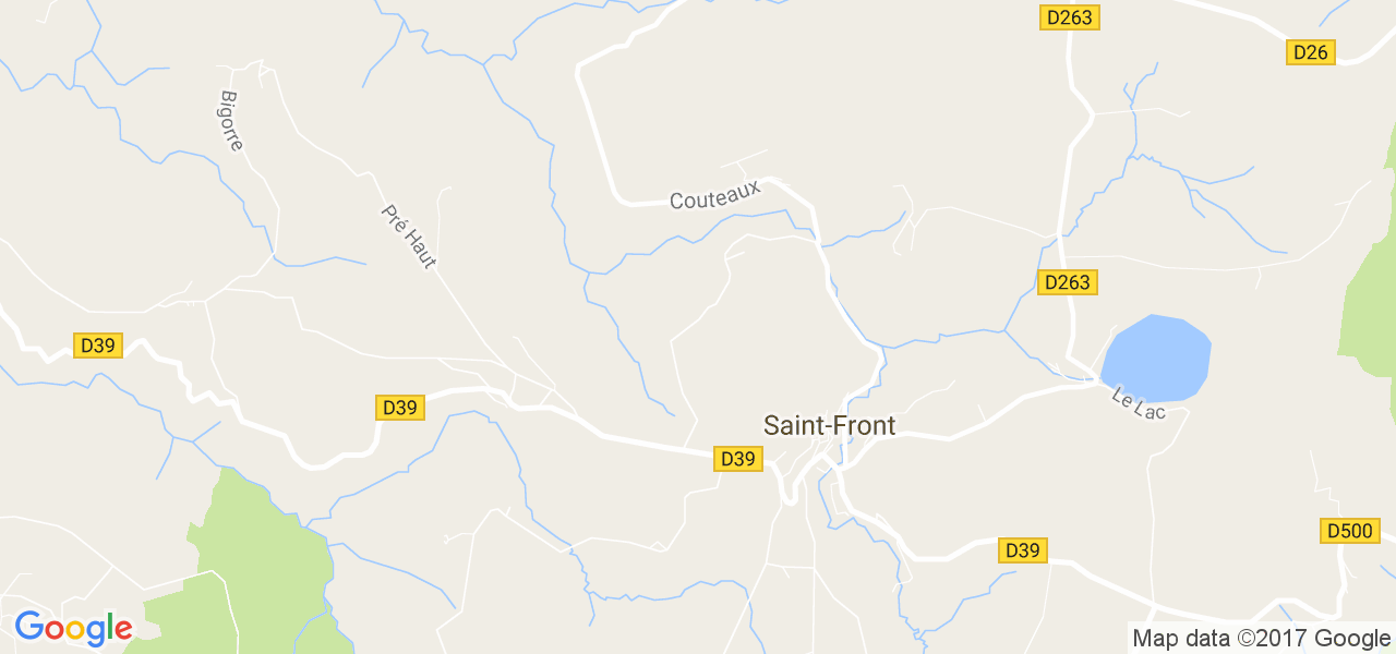 map de la ville de Saint-Front