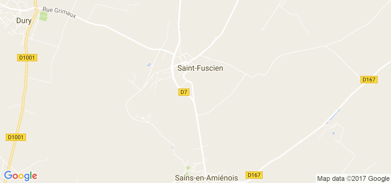 map de la ville de Saint-Fuscien