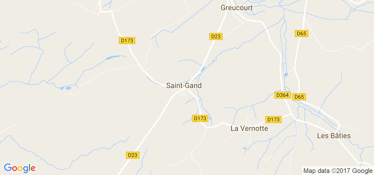 map de la ville de Saint-Gand