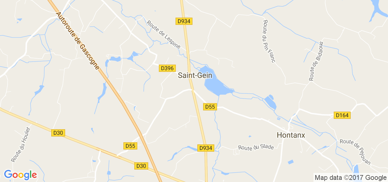 map de la ville de Saint-Gein