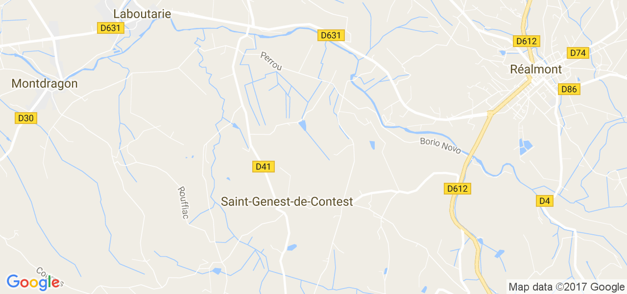 map de la ville de Saint-Genest-de-Contest