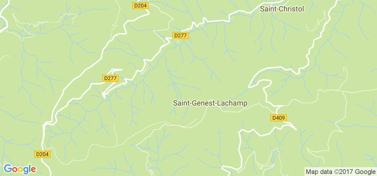 map de la ville de Saint-Genest-Lachamp