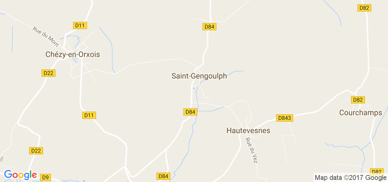 map de la ville de Saint-Gengoulph