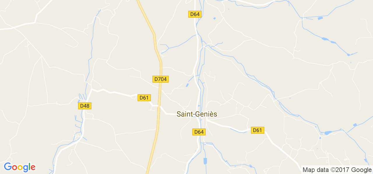 map de la ville de Saint-Geniès