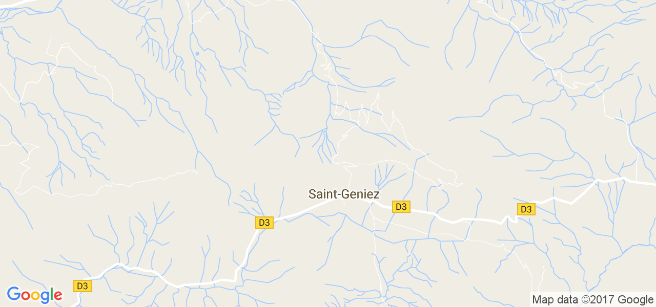 map de la ville de Saint-Geniez