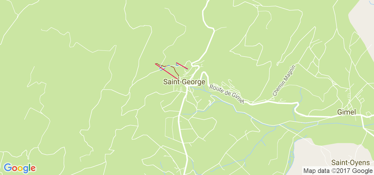 map de la ville de Saint-George