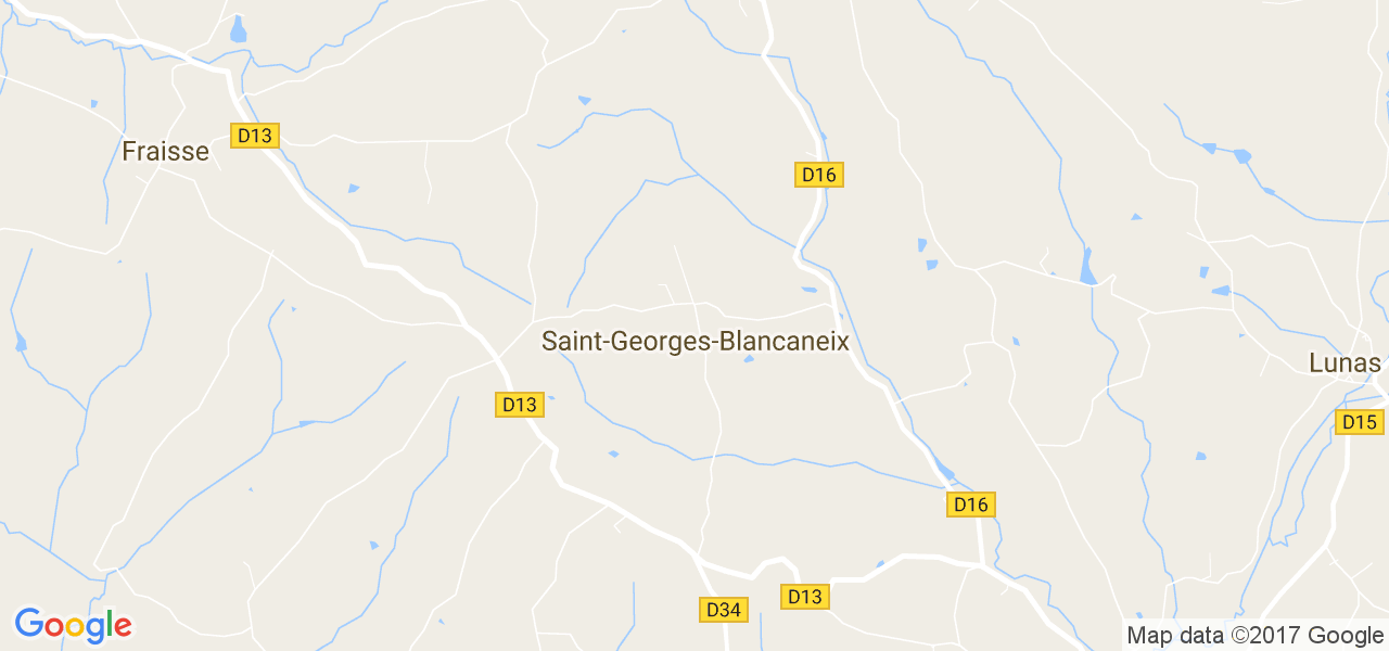 map de la ville de Saint-Georges-Blancaneix