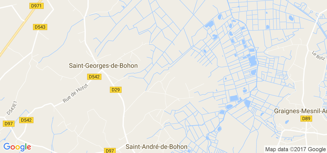 map de la ville de Saint-Georges-de-Bohon