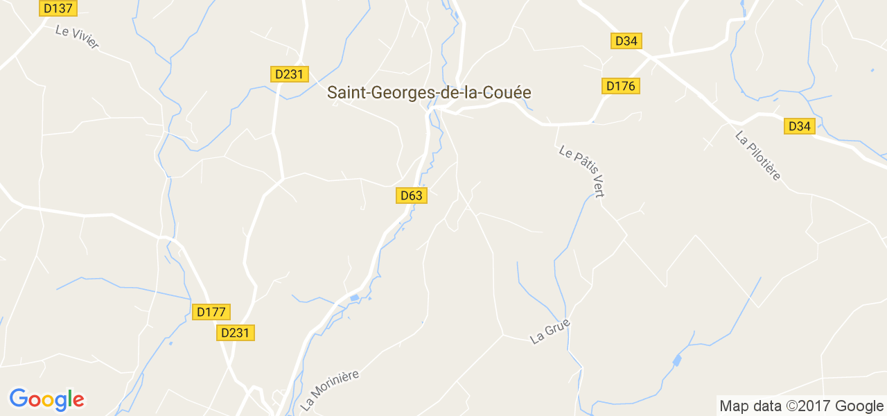 map de la ville de Saint-Georges-de-la-Couée