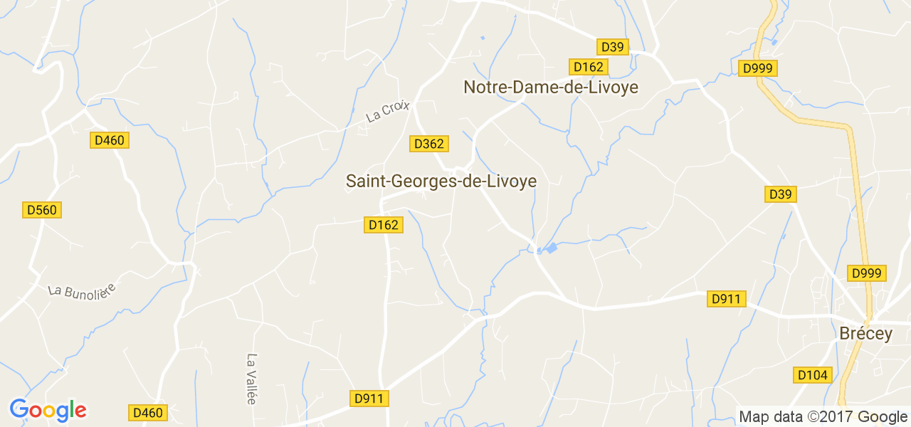 map de la ville de Saint-Georges-de-Livoye