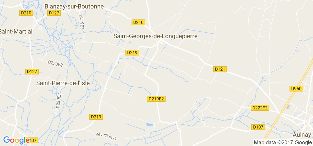 map de la ville de Saint-Georges-de-Longuepierre