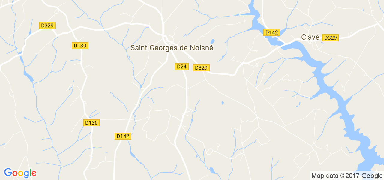 map de la ville de Saint-Georges-de-Noisné