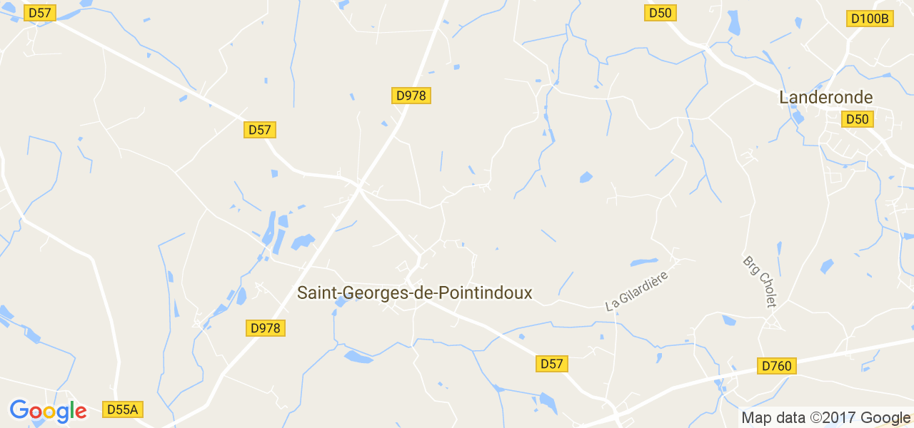 map de la ville de Saint-Georges-de-Pointindoux
