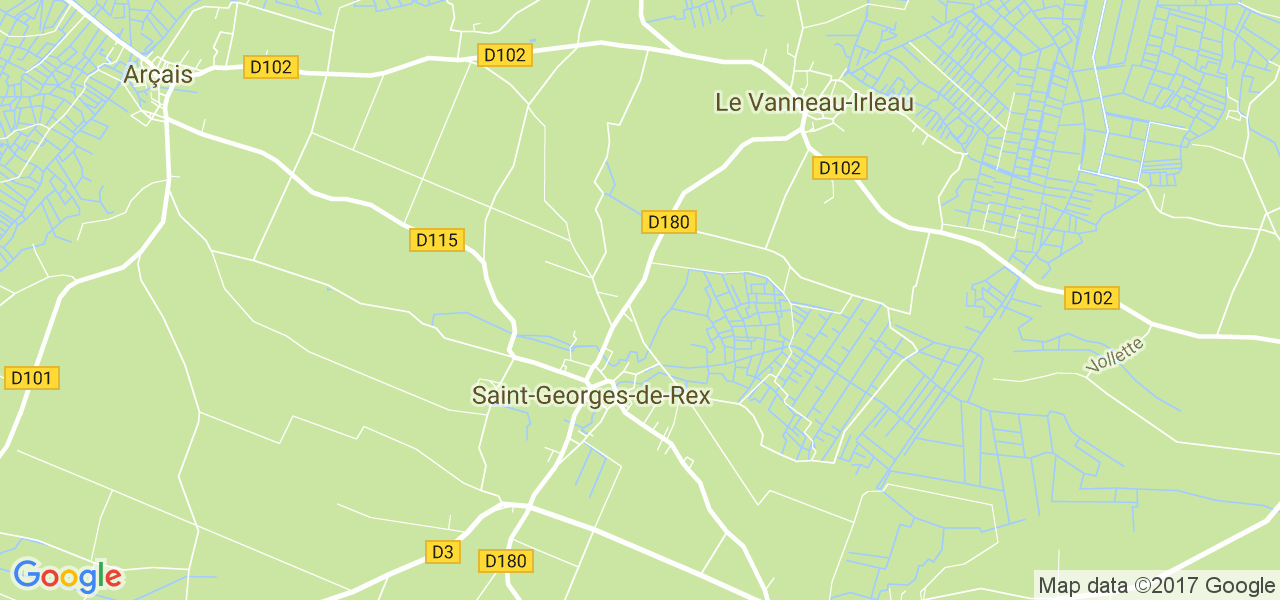 map de la ville de Saint-Georges-de-Rex