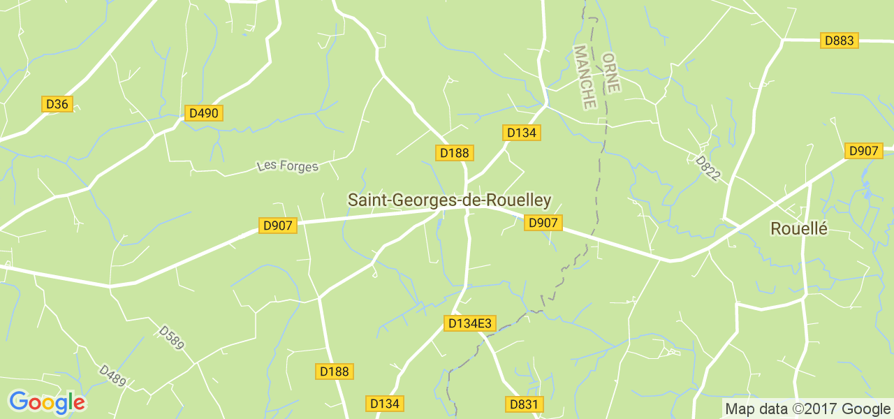 map de la ville de Saint-Georges-de-Rouelley