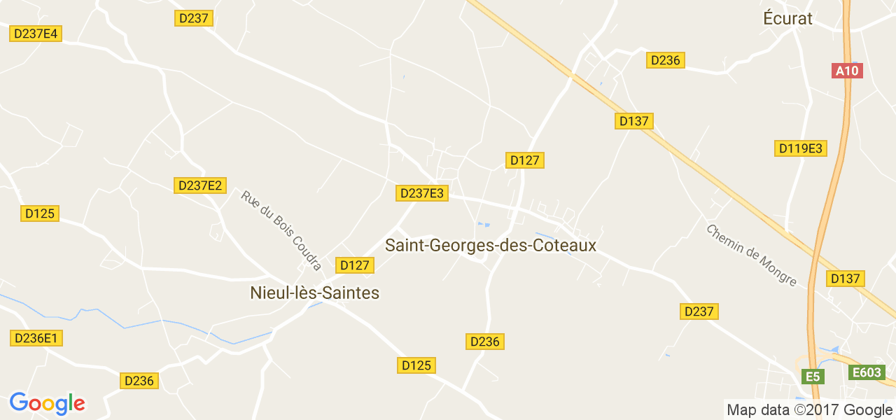 map de la ville de Saint-Georges-des-Coteaux