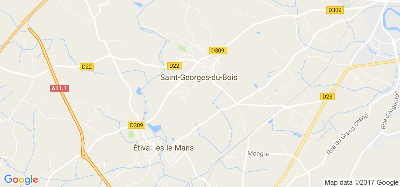 map de la ville de Saint-Georges-du-Bois