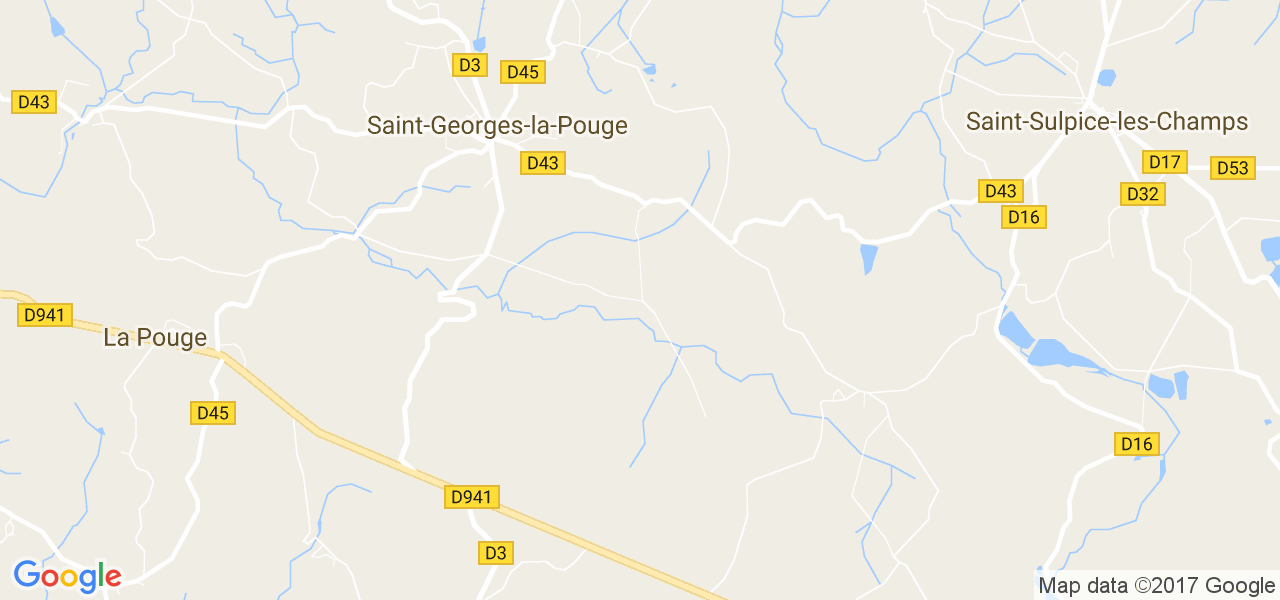 map de la ville de Saint-Georges-la-Pouge