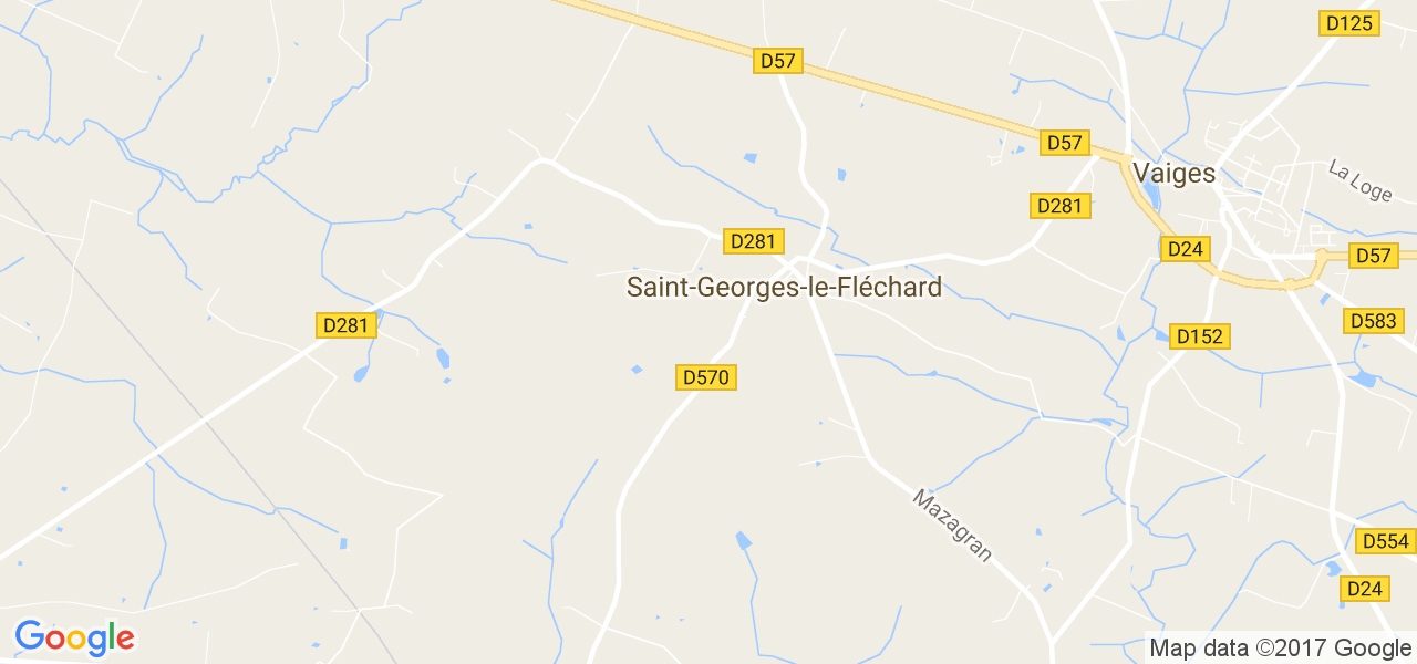 map de la ville de Saint-Georges-le-Fléchard