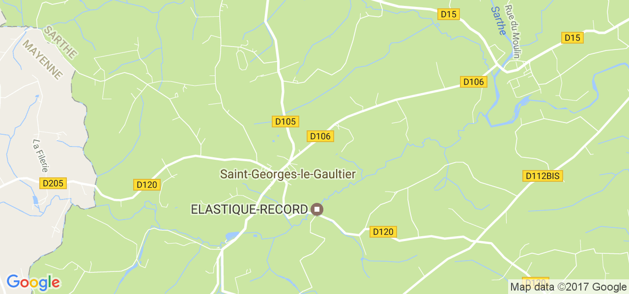 map de la ville de Saint-Georges-le-Gaultier