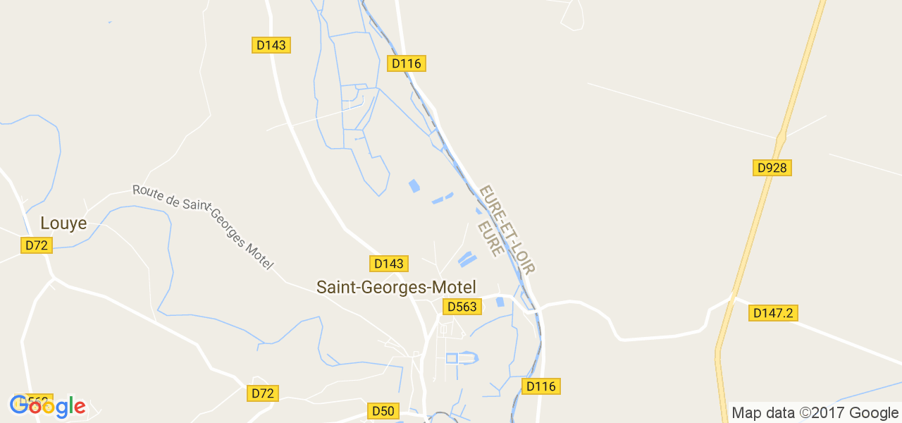 map de la ville de Saint-Georges-Motel