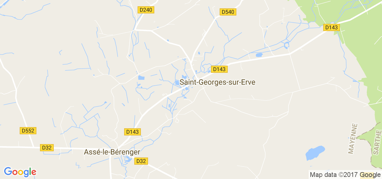 map de la ville de Saint-Georges-sur-Erve