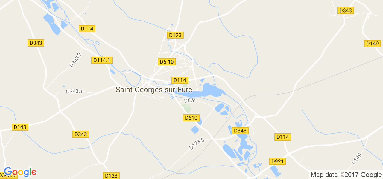 map de la ville de Saint-Georges-sur-Eure