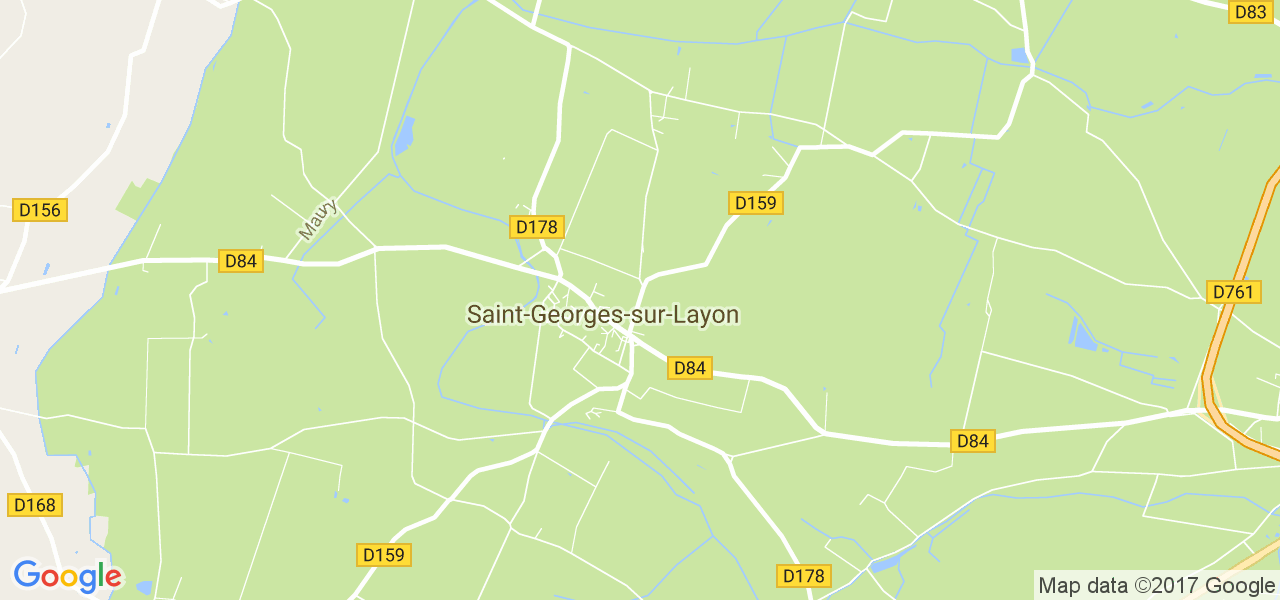 map de la ville de Saint-Georges-sur-Layon