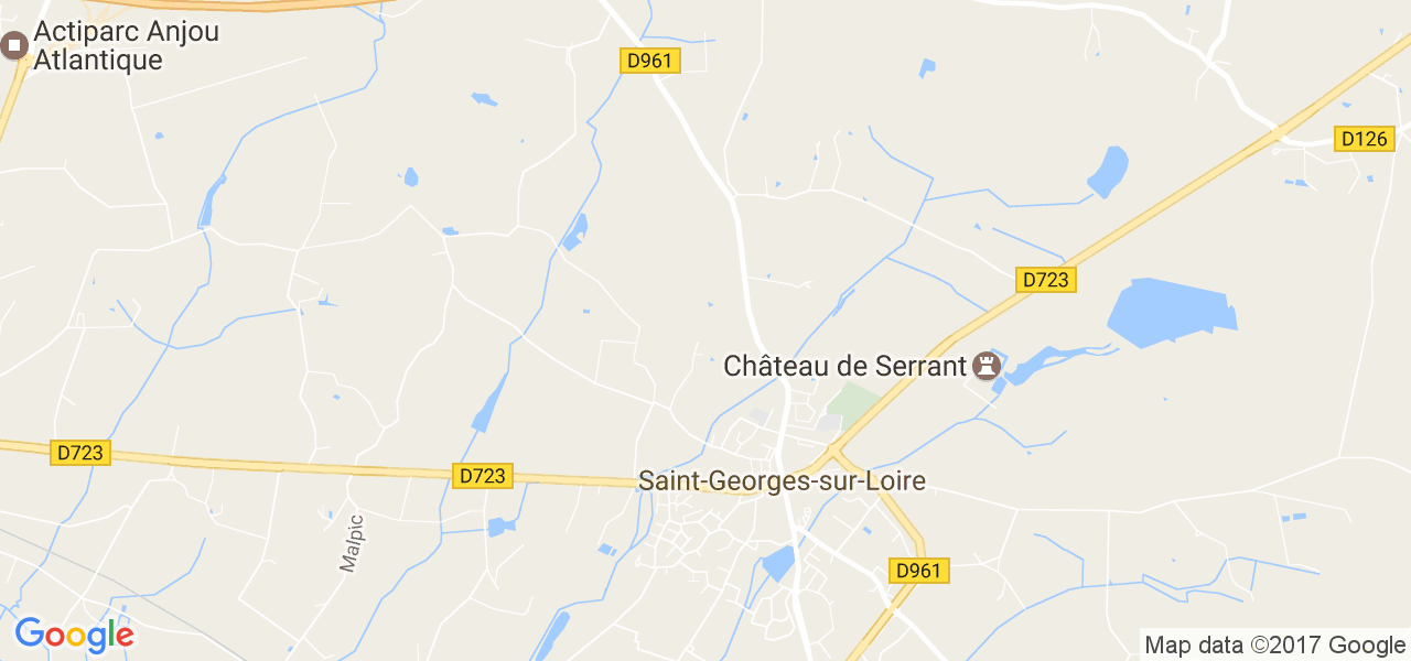 map de la ville de Saint-Georges-sur-Loire