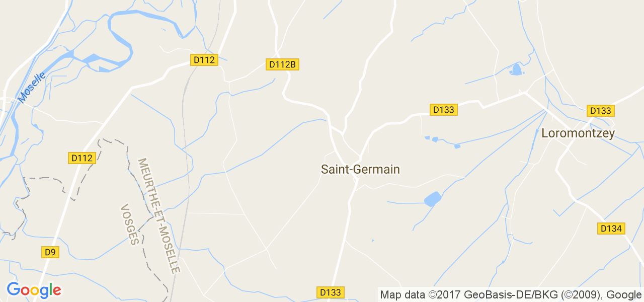 map de la ville de Saint-Germain