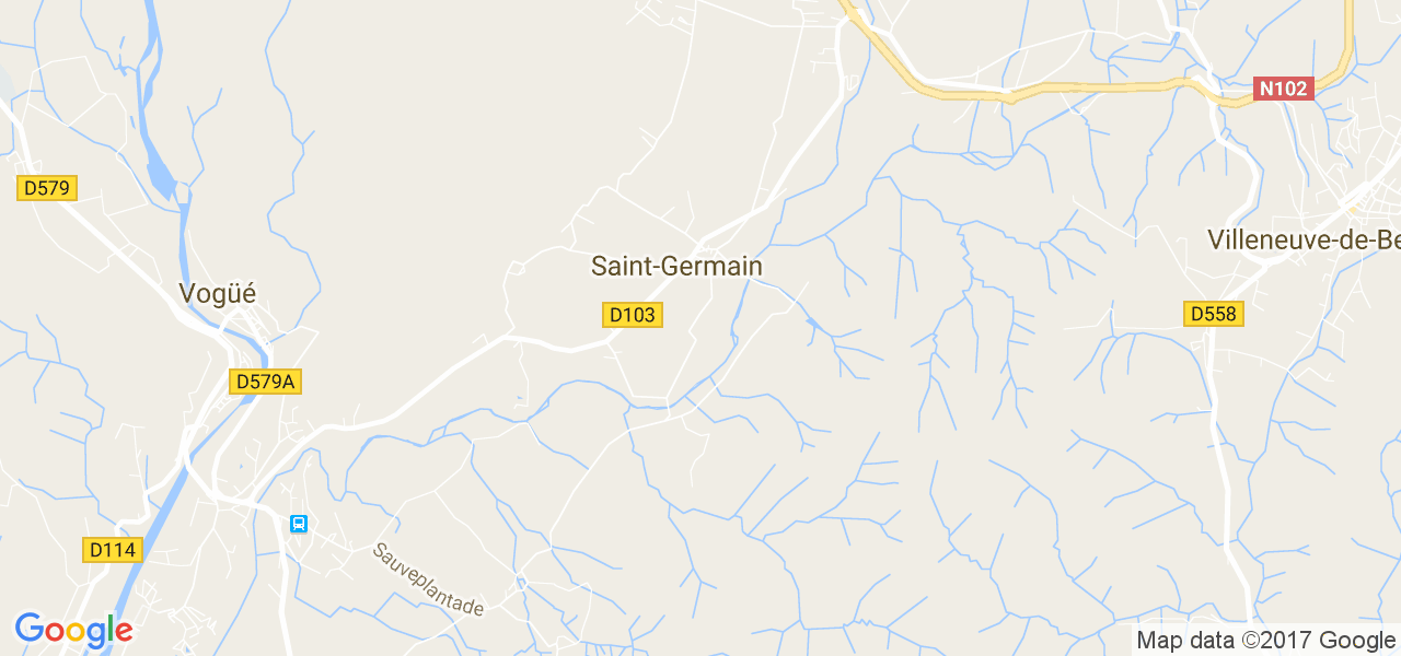 map de la ville de Saint-Germain