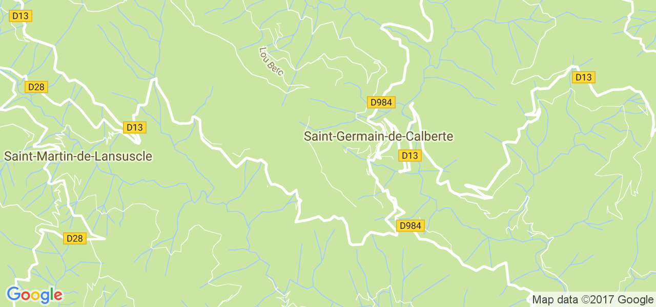 map de la ville de Saint-Germain-de-Calberte