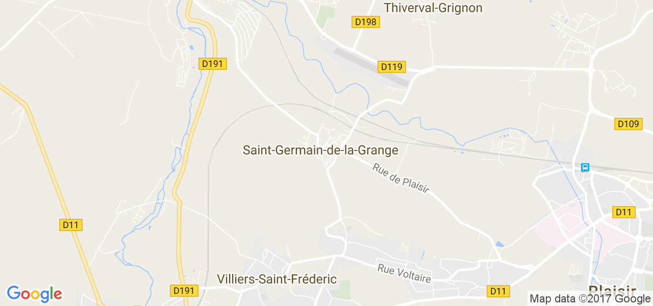 map de la ville de Saint-Germain-de-la-Grange