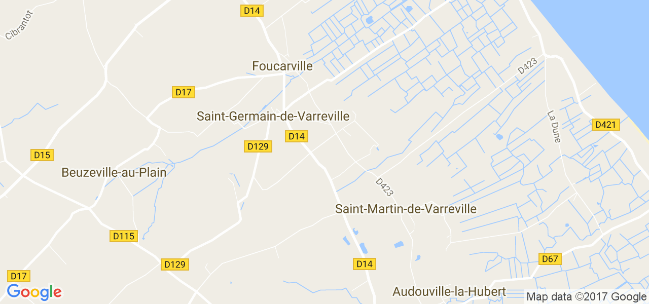 map de la ville de Saint-Germain-de-Varreville